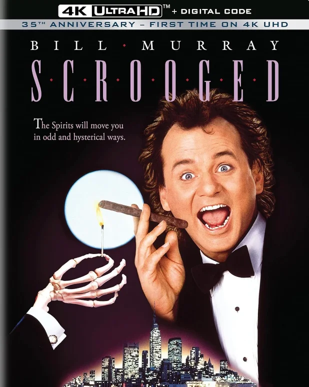 Scrooged 4K 1988 poster
