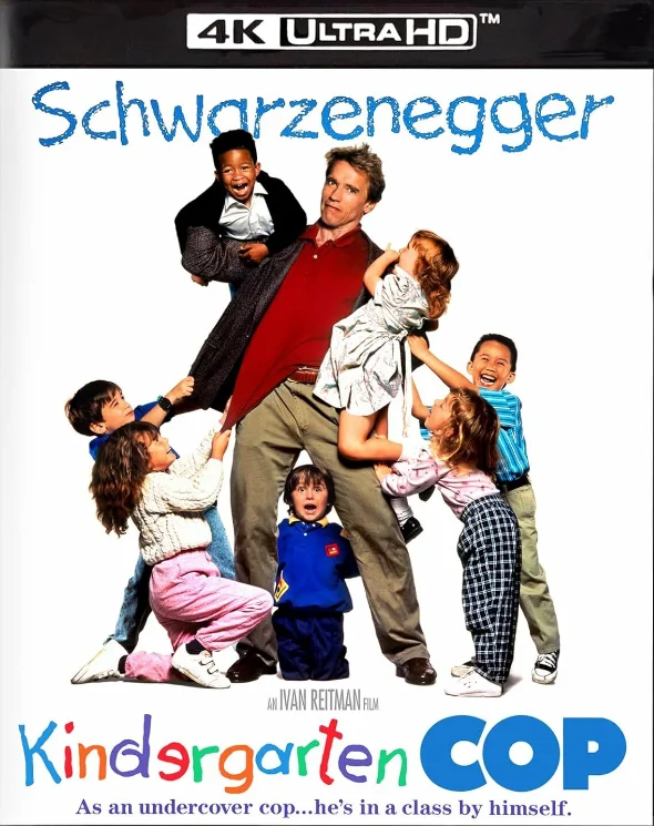 Kindergarten Cop 4K 1990 poster