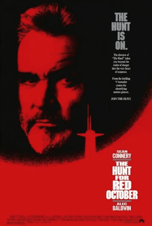 The Hunt for Red October 4K 1990 poster