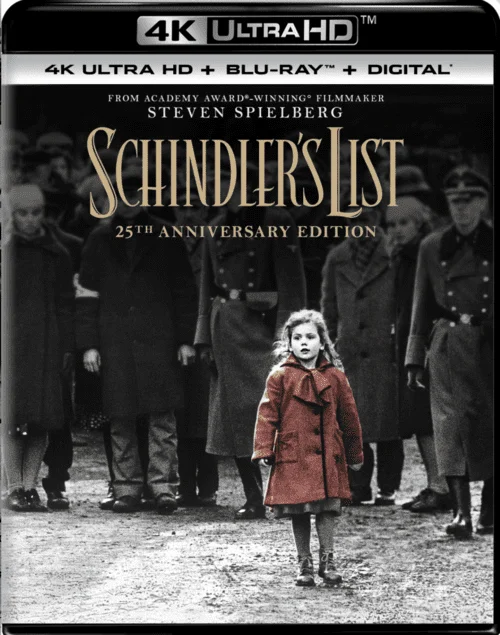 Schindler's List 4K 1993 poster