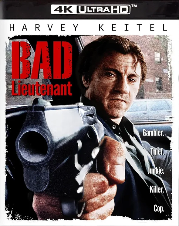 Bad Lieutenant 4K 1992 poster