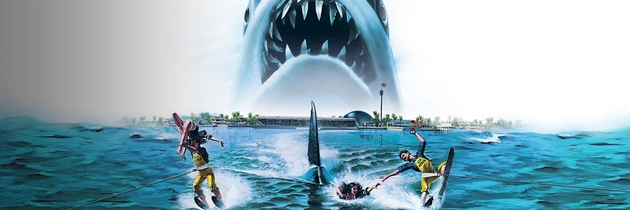 Jaws 3-D 4K 1983 big poster