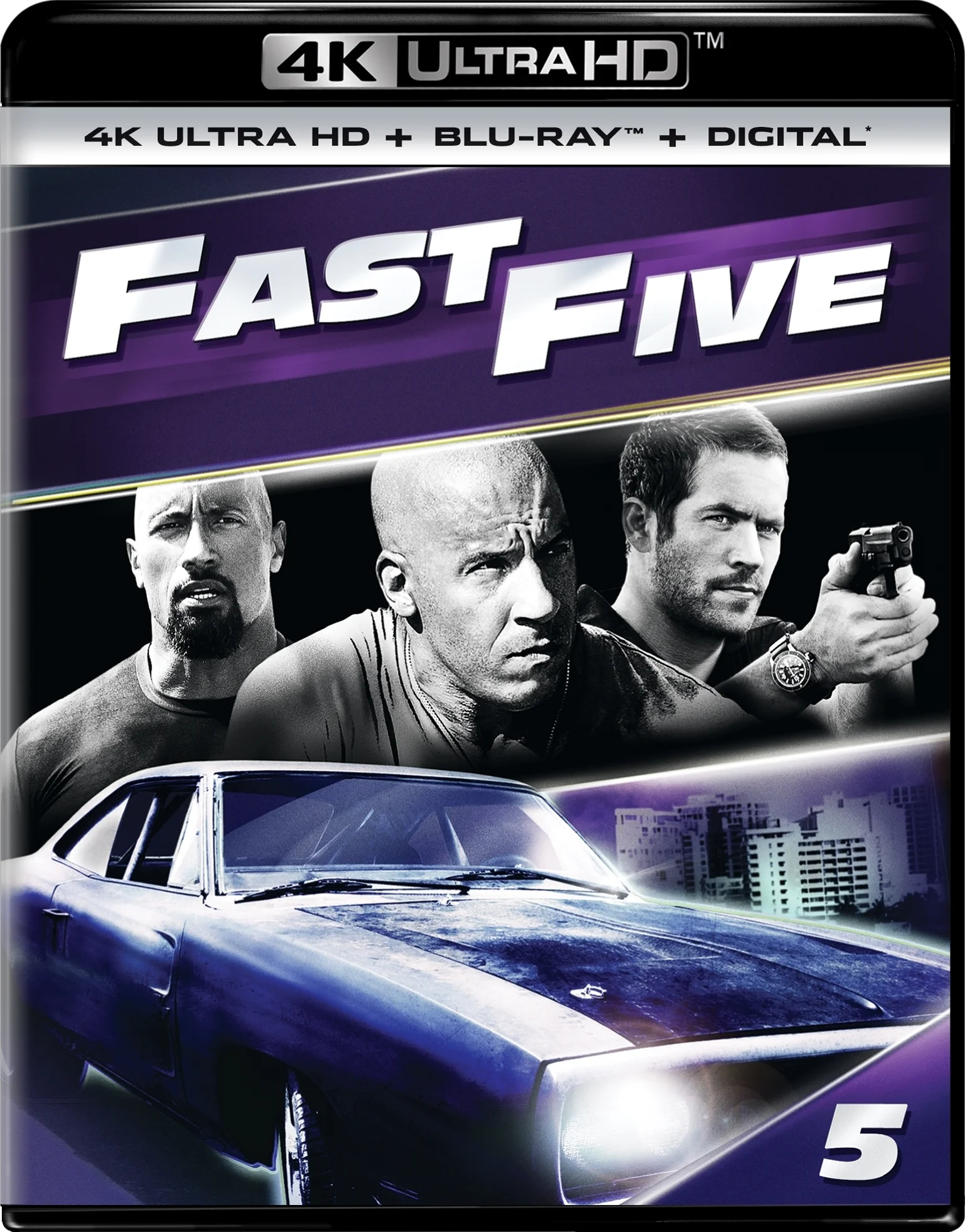 Fast Five 4K 2011 poster