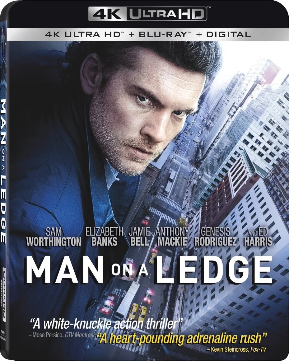 Man on a Ledge 4K 2012 poster