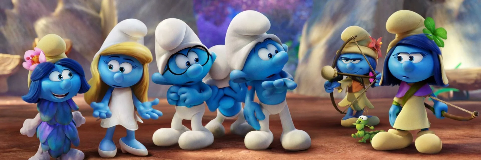 Smurfs: The Lost Village 4K 2017 big poster