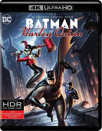 Batman and Harley Quinn 4K 2017 poster