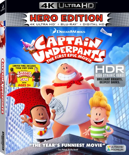 Captain Underpants: The First Epic Movie 4K 2017 poster