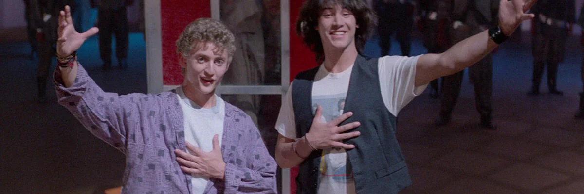 Bill & Ted's Excellent Adventure 4K 1989 big poster