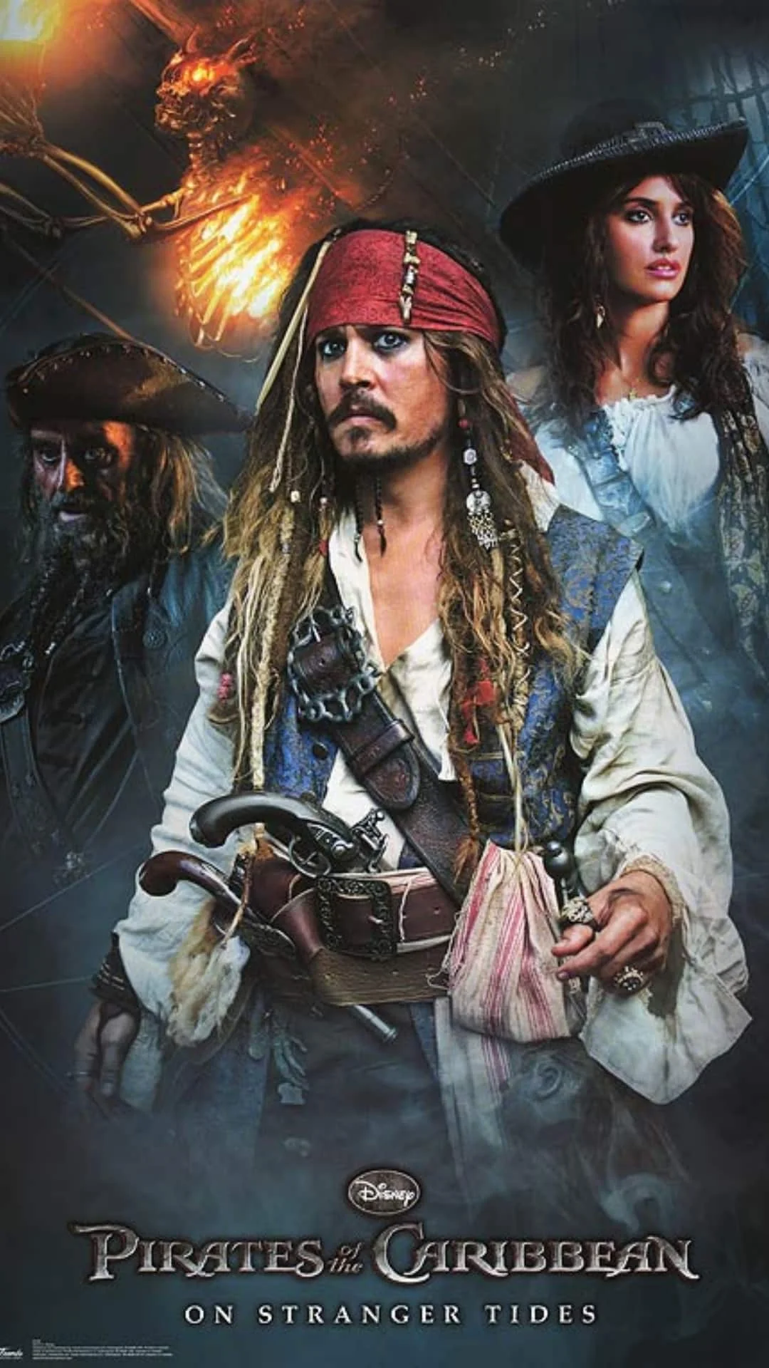 Pirates of the Caribbean: On Stranger Tides 4K 2011 poster