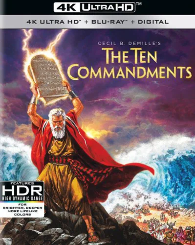 The Ten Commandments 4K 1956 poster