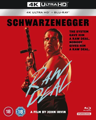 Raw Deal 4K 1986 poster