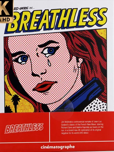 Breathless 4K 1983 poster