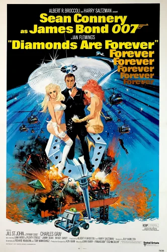 Diamonds Are Forever 4K 1971 poster