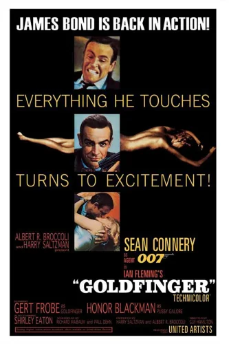 Goldfinger 4K 1964 poster
