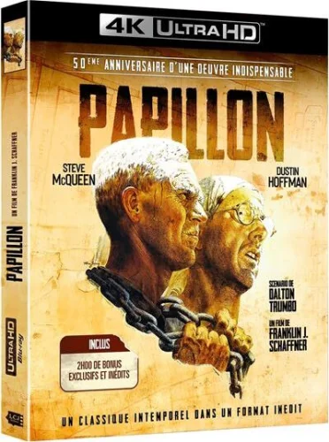 Papillon 4K 1973 poster
