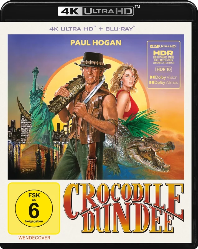 Crocodile Dundee 4K 1986 poster