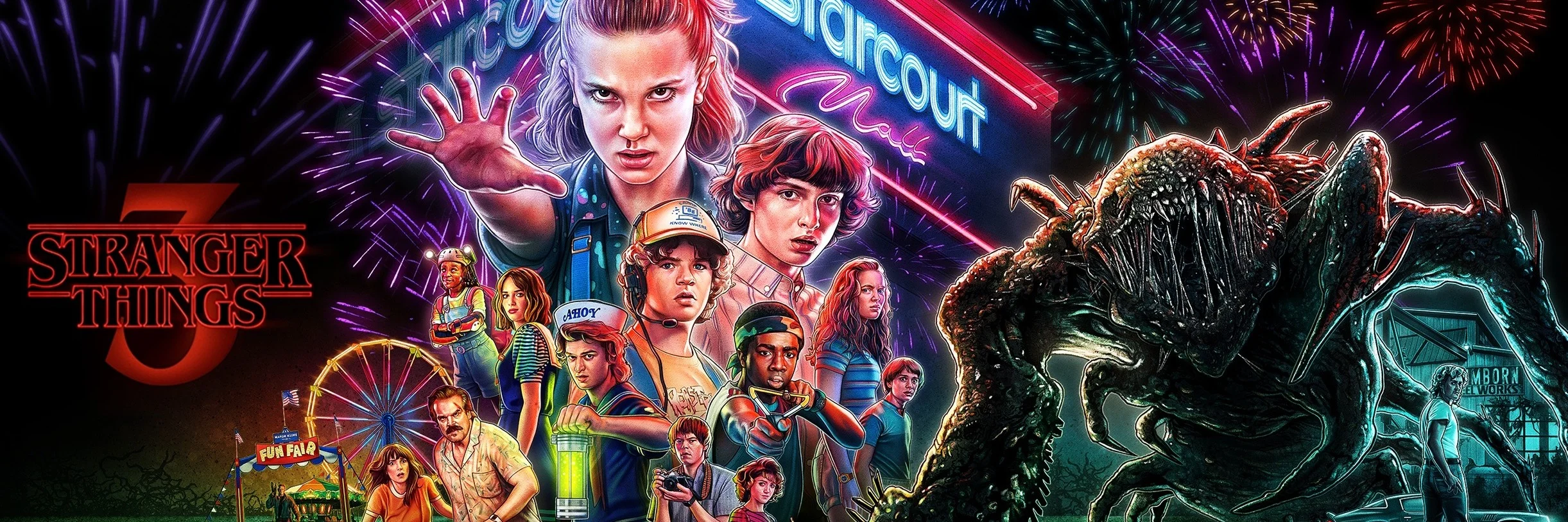 Stranger Things 4K S03 2019 big poster