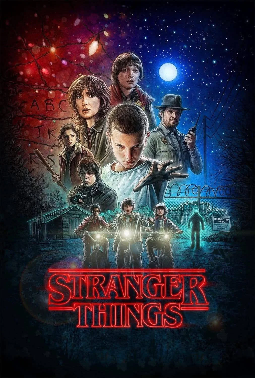 Stranger Things Season One 4k 2016 poster