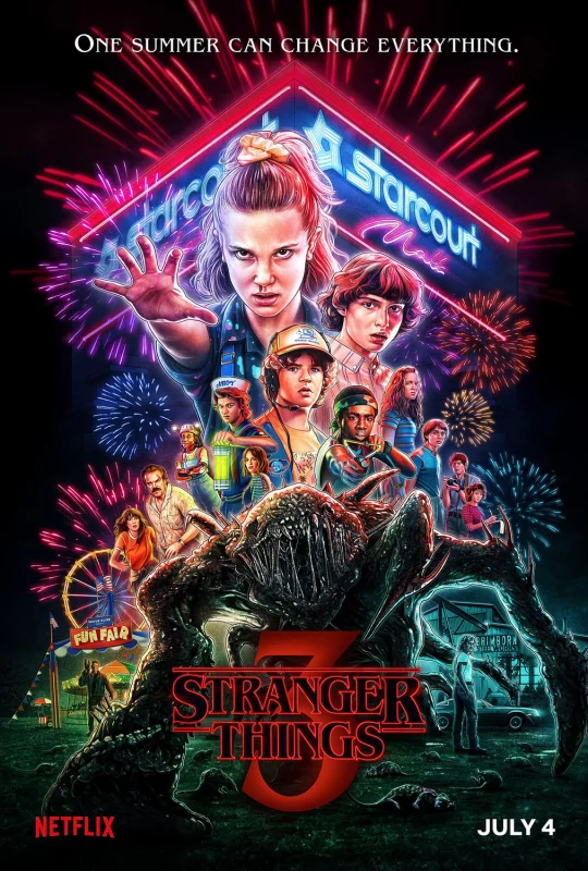 Stranger Things 4K S03 2019 poster