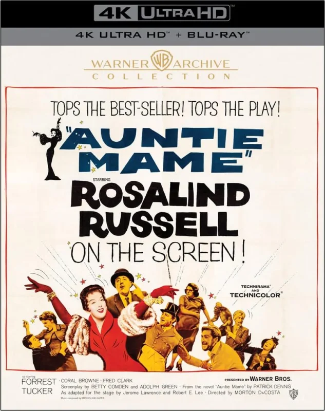 Auntie Mame 4K 1958 poster