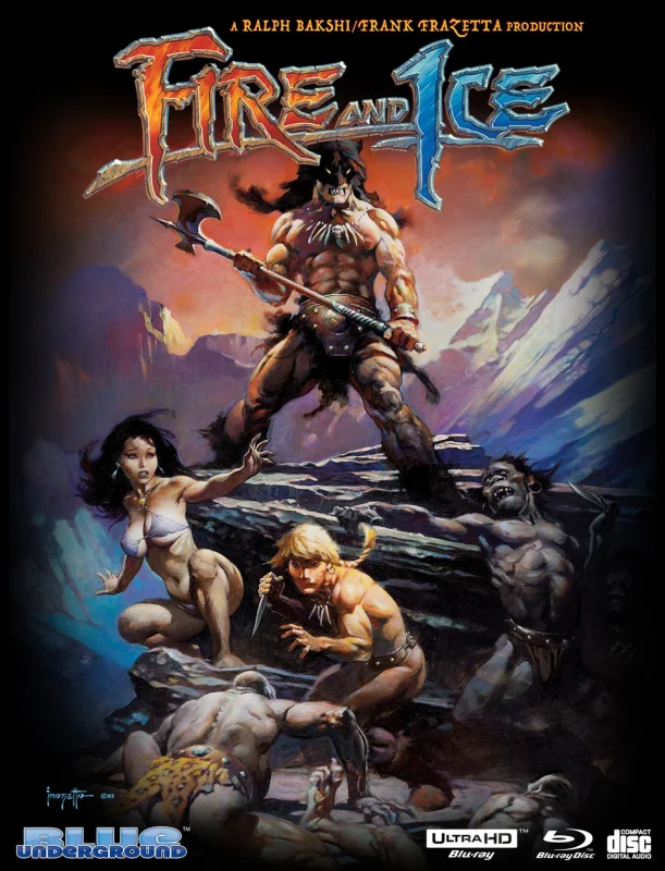 Fire and Ice 4K 1983 poster